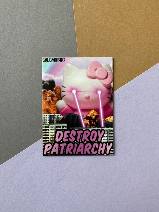 "Destroy Patriarchy" Magnet Lchtnbrg